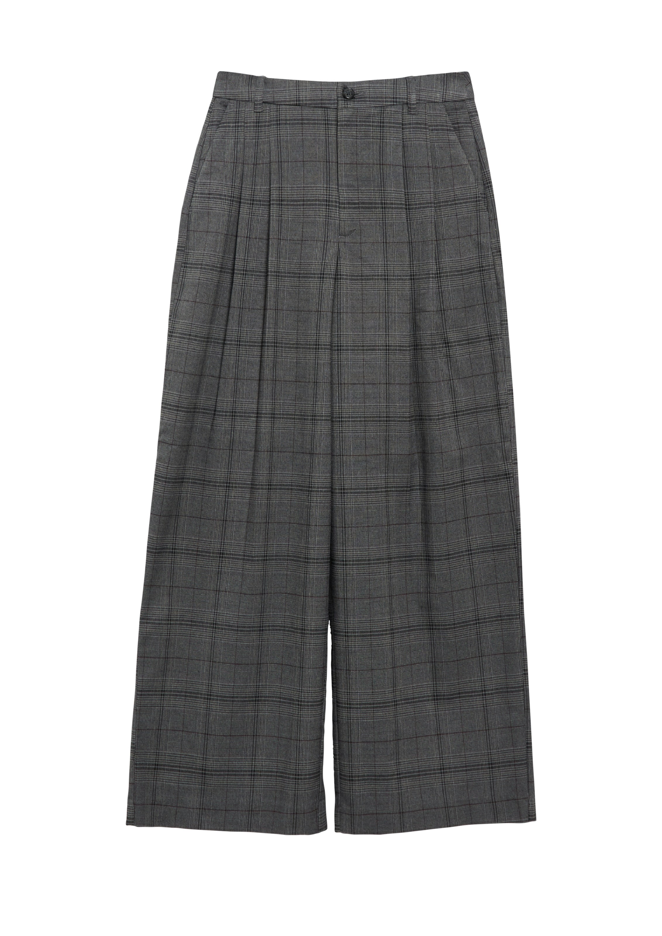 Wide Leg Pantalon à pince s.Oliver en gris : devant