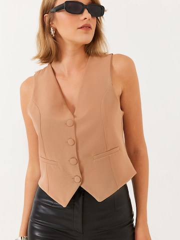 Vestă de costum de la Bianco Lucci pe bej: față