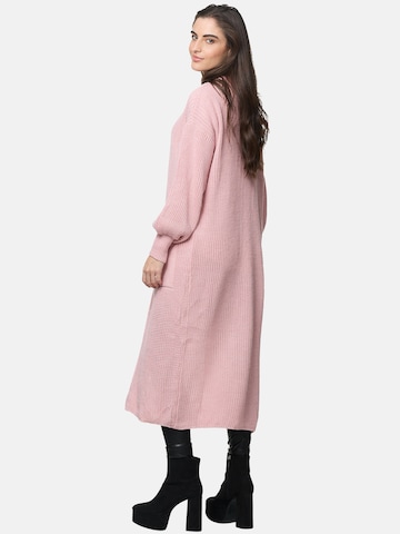 Elara Gebreide mantel in Roze