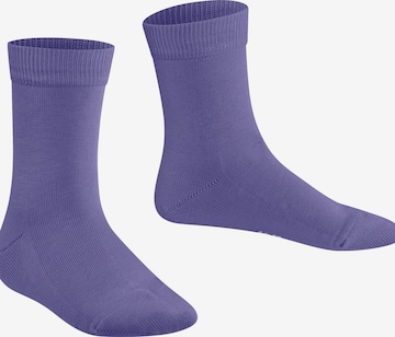 FALKE Socks 'Family' in Purple: front
