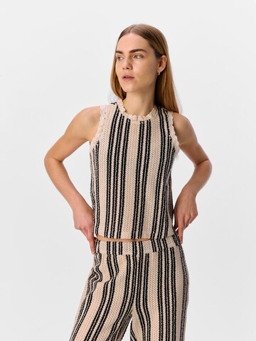OBJECT Knitted top 'OBJOLAF' in Beige: front
