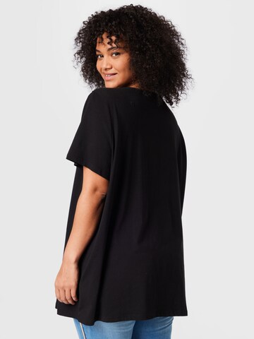 Zizzi Shirt 'Carly' in Schwarz