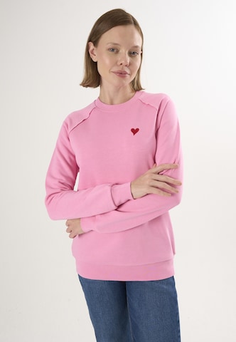 Sweat-shirt Felix Hardy en rose : devant