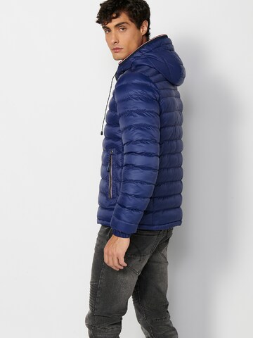KOROSHI Between-Season Jacket in Blue