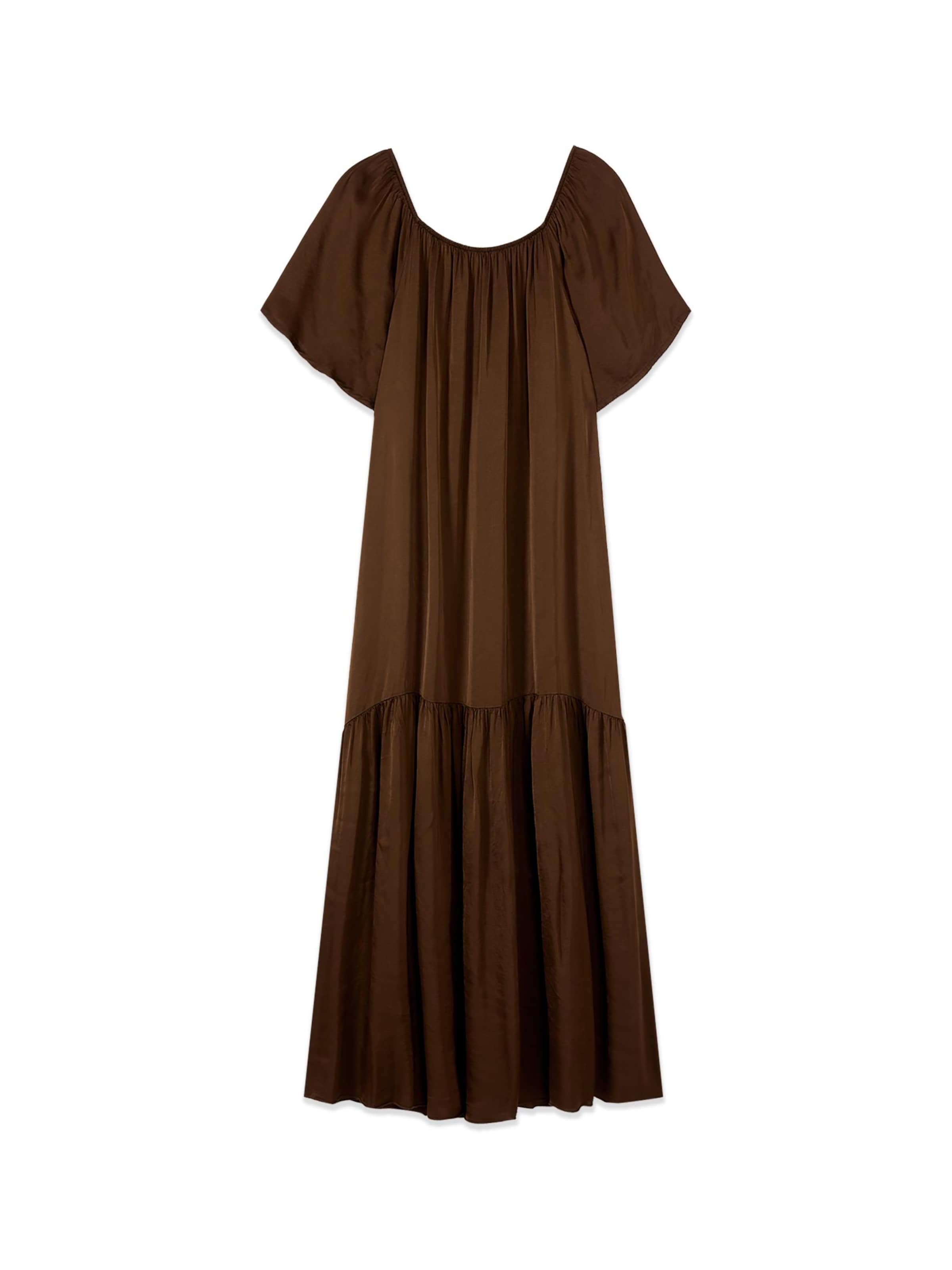 Robe oltre en marron : devant