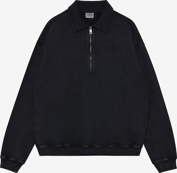 Sweat-shirt HALO en noir : devant