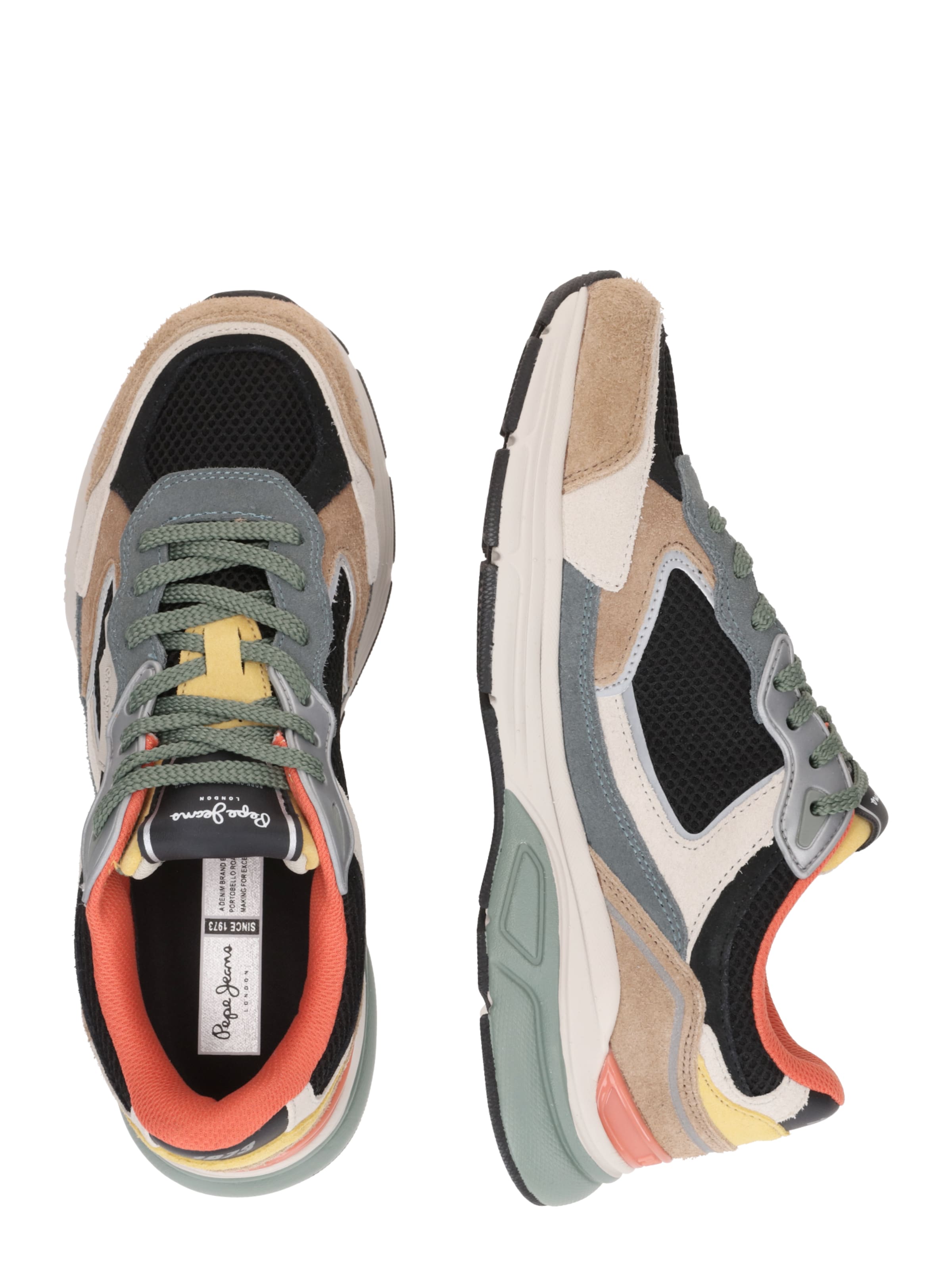 Pepe Jeans Matalavartiset tennarit 'Dave Risen' värissä beige: sivusta