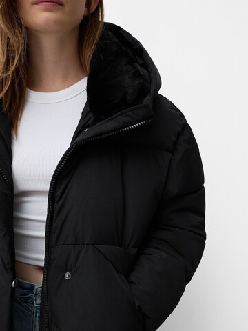 Manteau d’hiver Bershka en noir