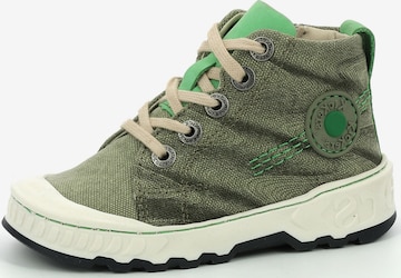 Kickers Sneakers in Groen: voorkant