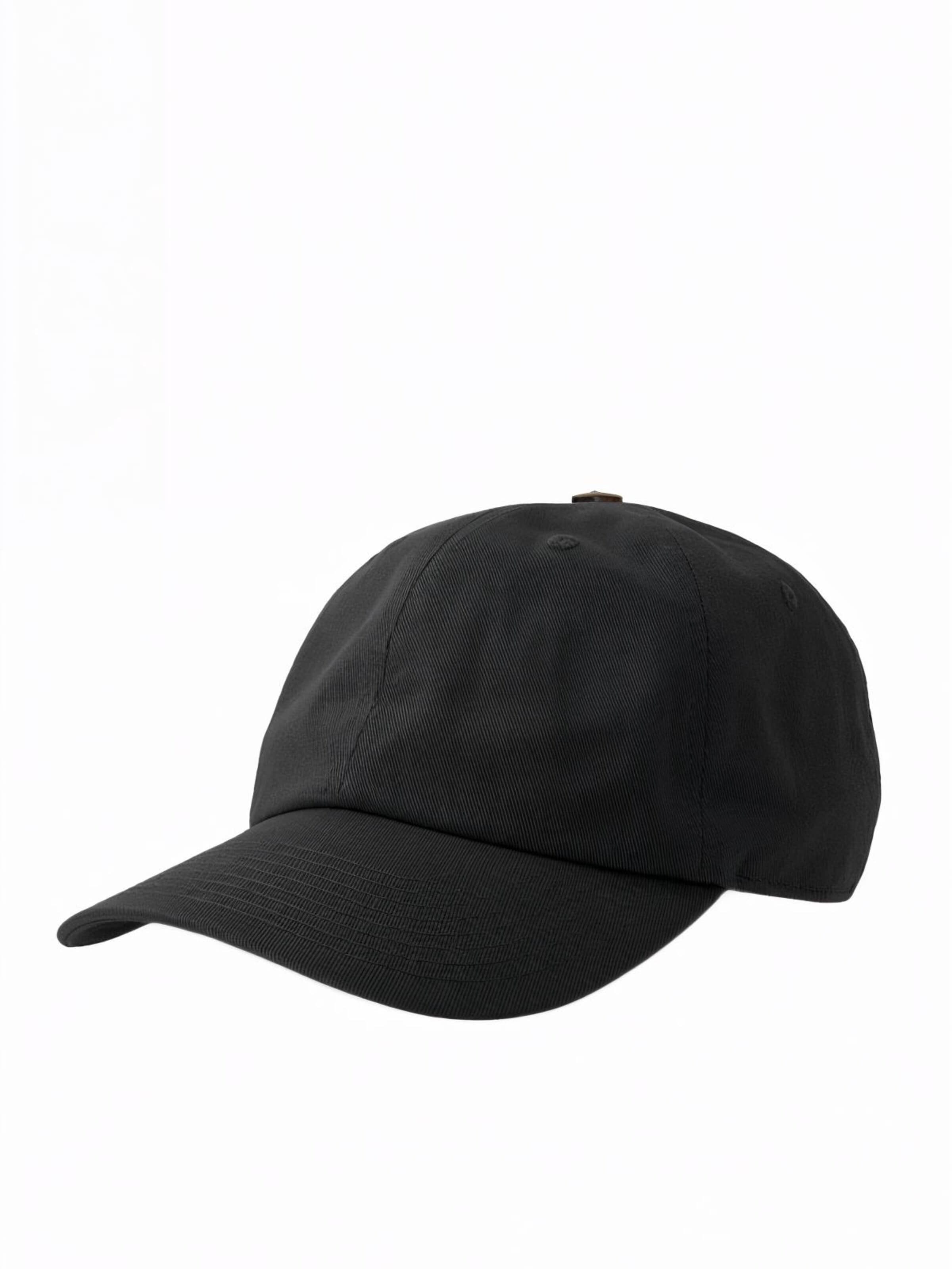 Lou-i Cap 'Dad Cap aus Bio-Baumwolle'‌‌‌‌‌‌‌‌‌‌ in Schwarz: Vorderseite