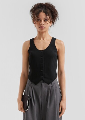 Gilet QS en noir : devant