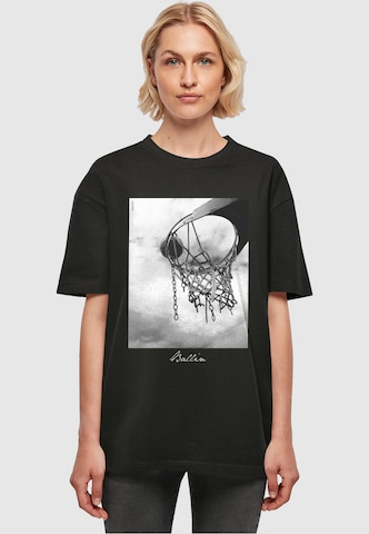 T-shirt oversize 'Ballin 2.0' Mister Tee en noir : devant