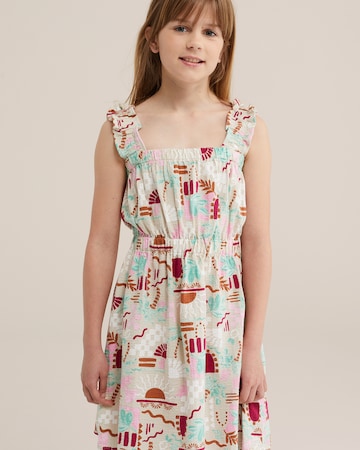 WE Fashion Kleid in Beige: Vorderseite