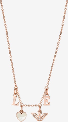 Emporio Armani Necklace in Pink: front