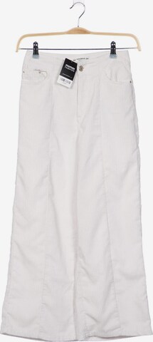 Pull&Bear Pants in XS in White: front