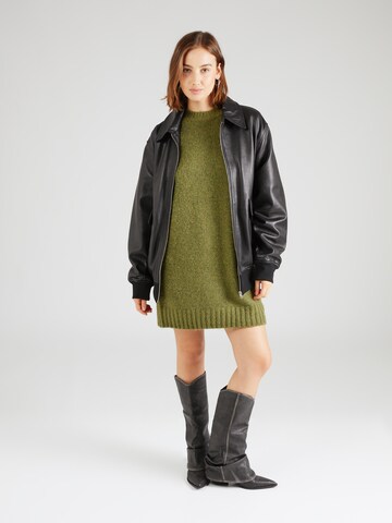 TOPSHOP Knitted dress in Green