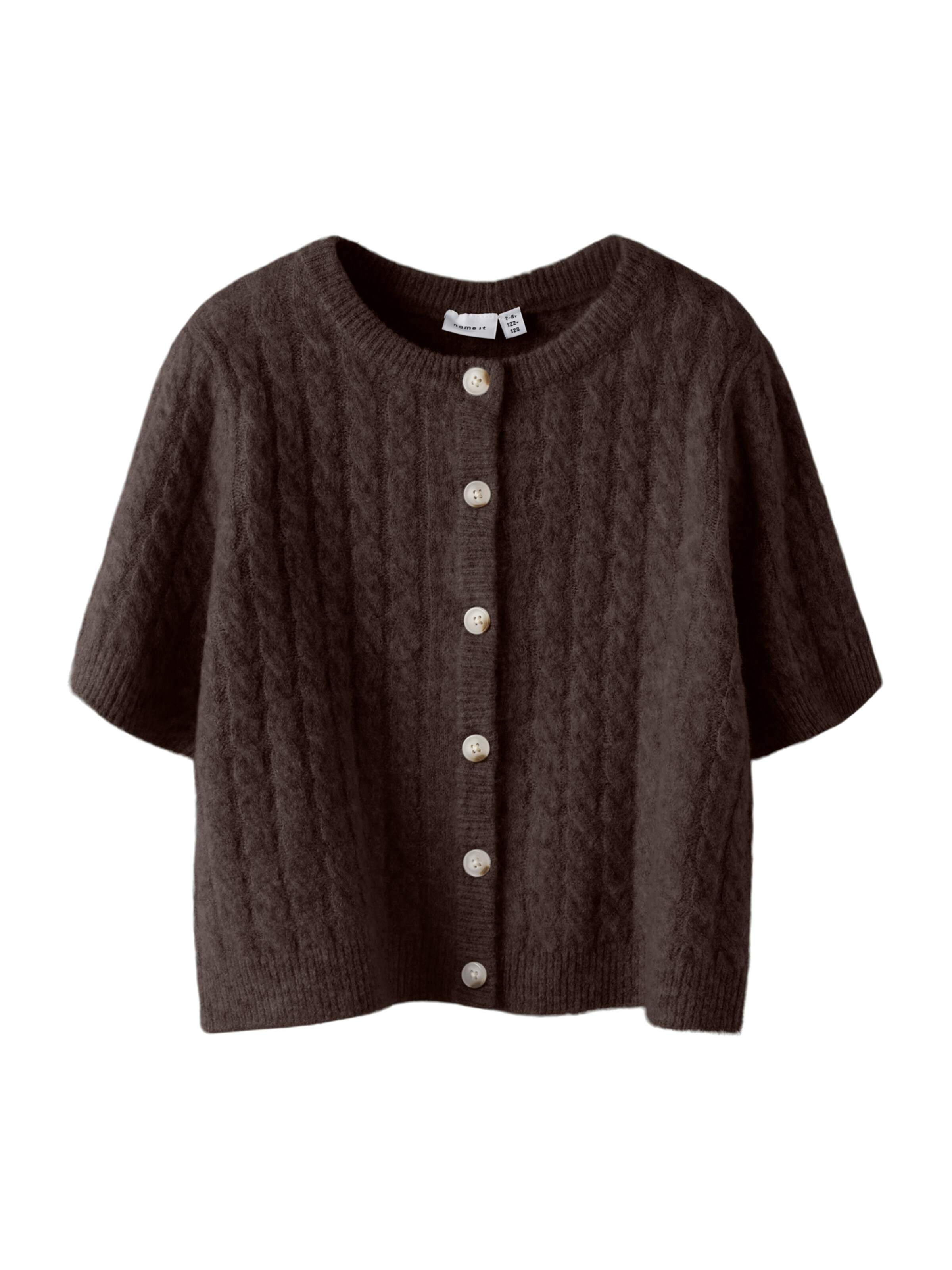 NAME IT - Cárdigan 'NMFNALISA' en marrón: frente
