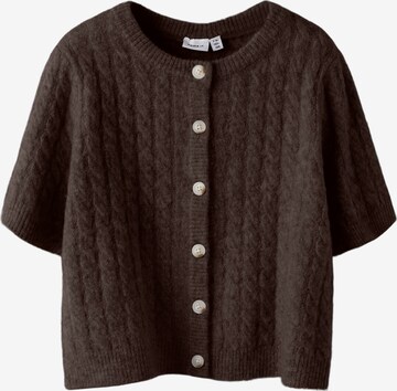 NAME IT - Cárdigan 'NMFNALISA' en marrón: frente