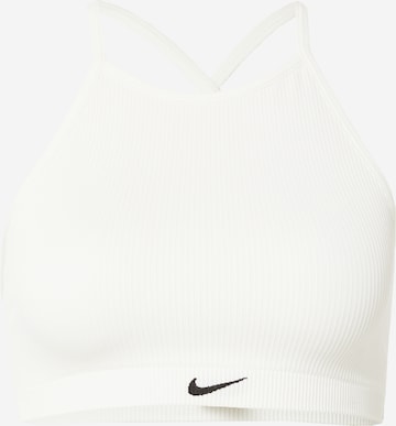 Soutien-gorge de sport NIKE en blanc : devant