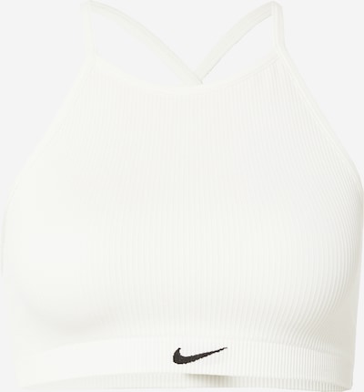 NIKE Soutien-gorge de sport en noir / blanc, Vue avec produit