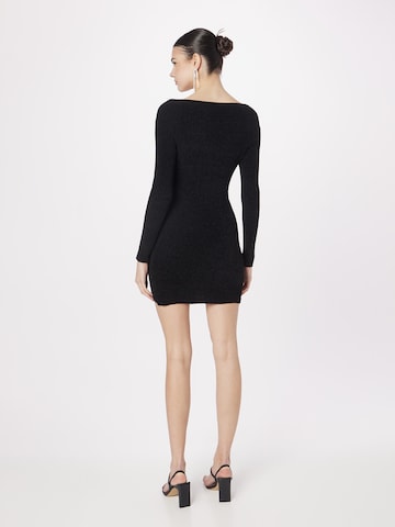 Nasty Gal - Vestido de malha 'Chenille' em preto