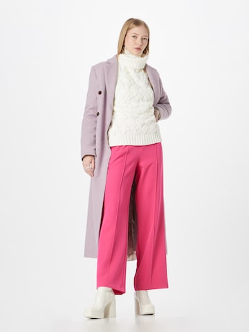 PIECES Wide leg Pants 'PCBOZZY' in Pink