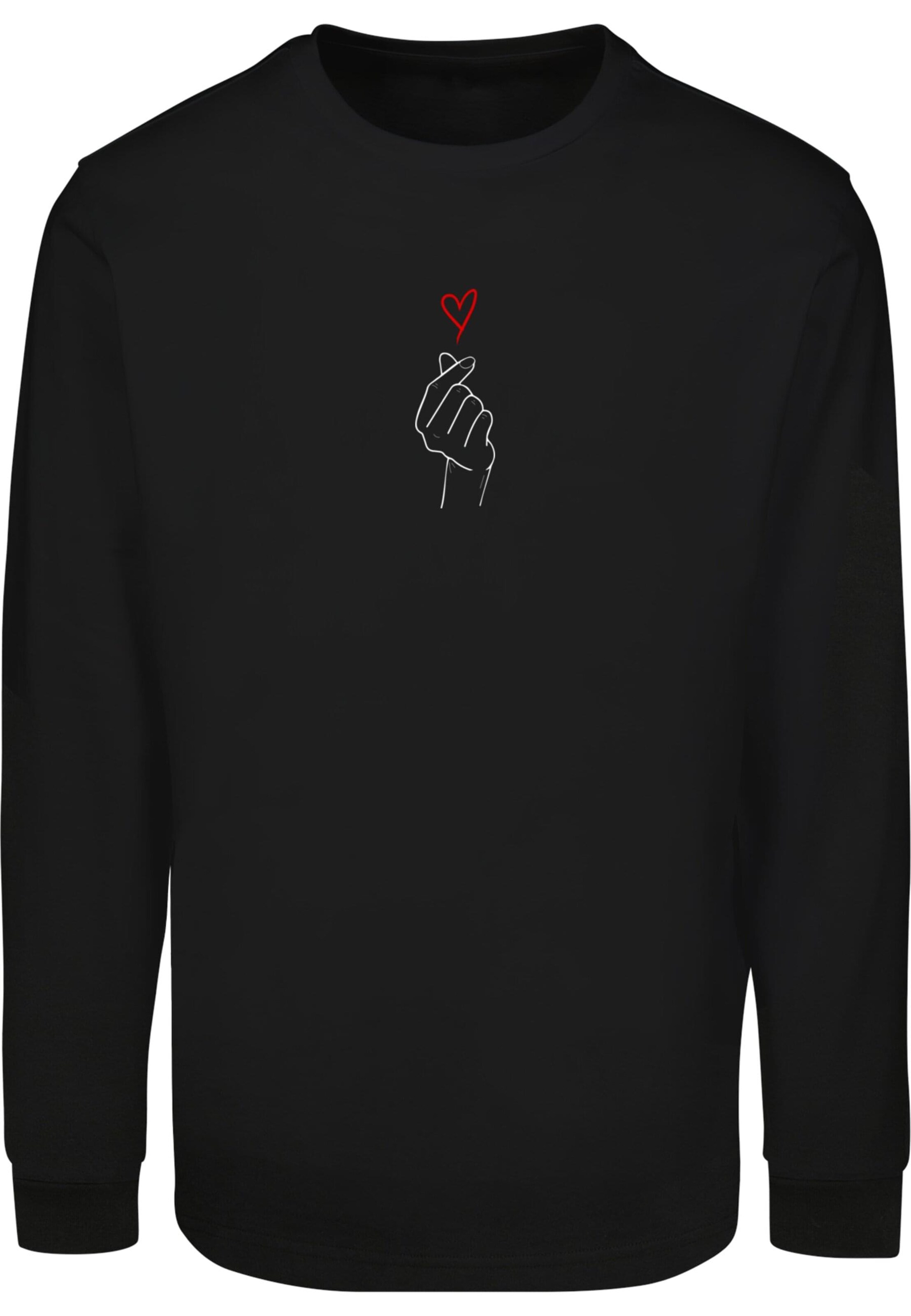 Merchcode Shirt 'K Heart' in Black: front