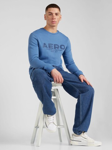 Sweat-shirt 'ORIGINAL' AÉROPOSTALE en bleu