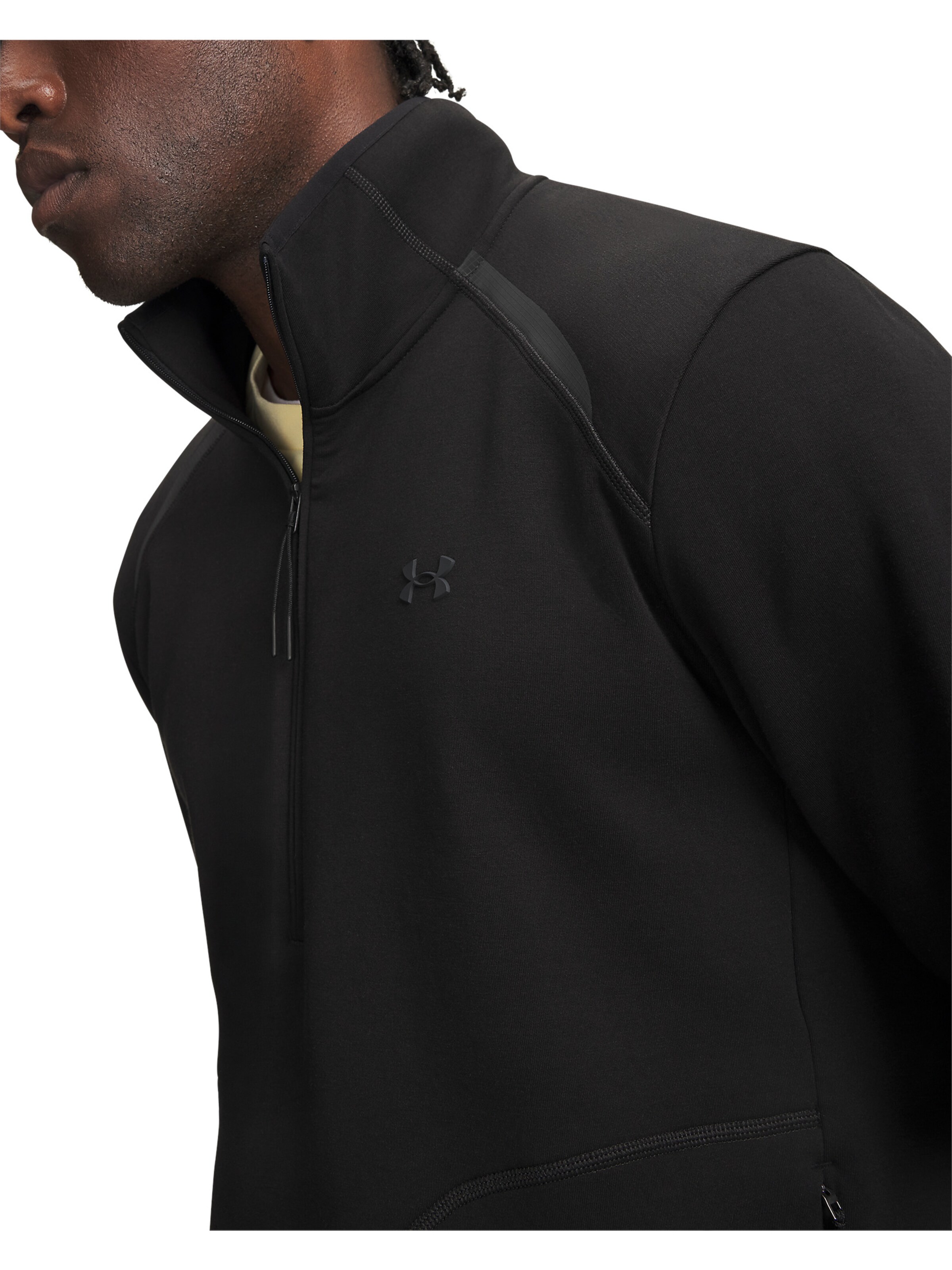 UNDER ARMOUR Sportsweatshirt 'Unstoppable Flc' in Zwart