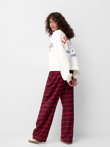 Bershka Sweatshirt in White