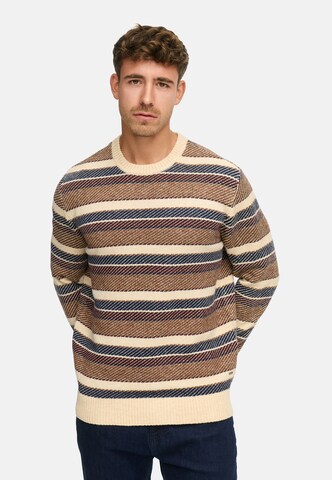 Pull-over 'INAxton' INDICODE JEANS en mélange de couleurs : devant