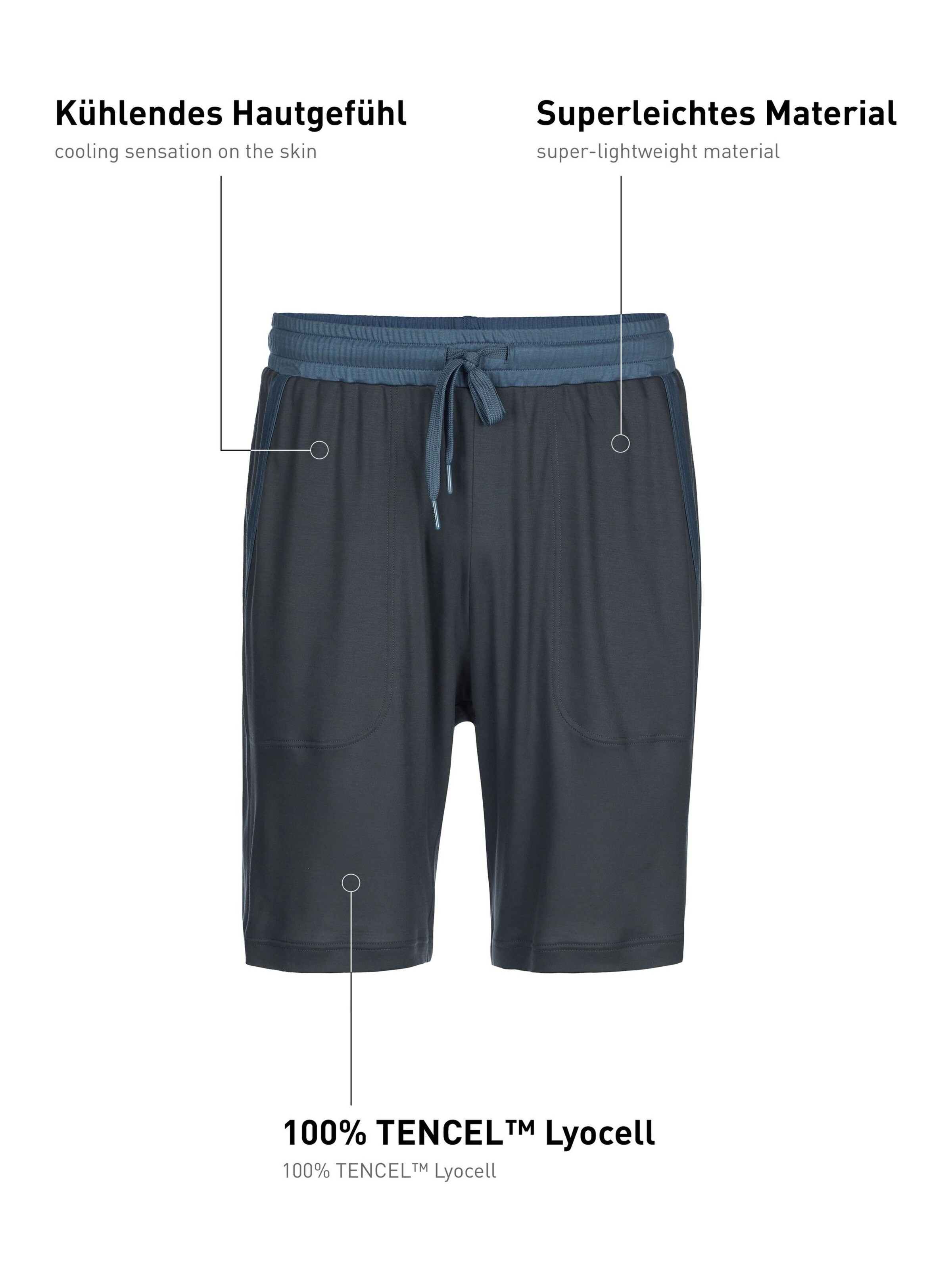 CALIDA Pyjamahose 'DEEPSLEEPWEAR Cooling'‌ in Grau