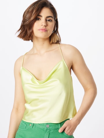 Monki Top in Yellow: front