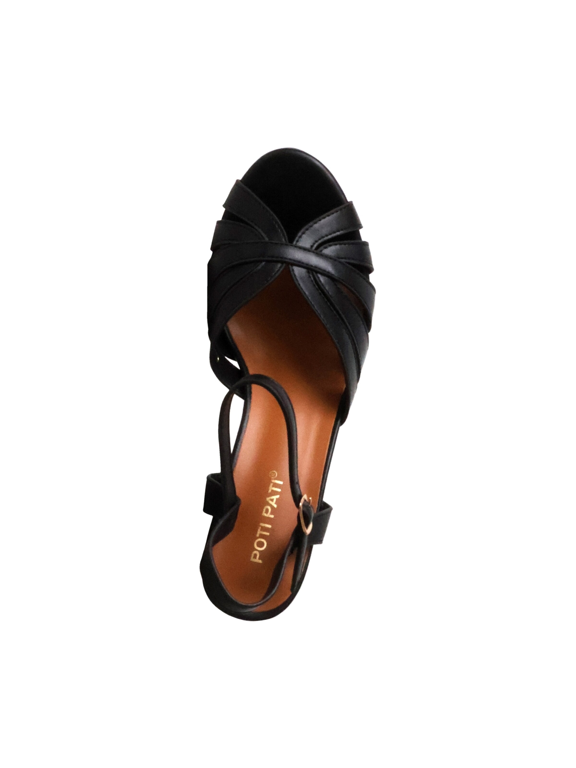 Sandales 'Supermodische Sandalen mit Absatz' POTI PATI en noir
