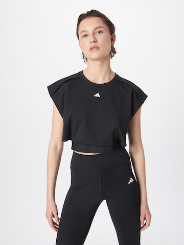 ADIDAS PERFORMANCE Sports Top 'Power' in Black: front