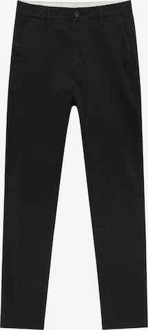 Regular Pantaloni de la Pull&Bear pe negru: față