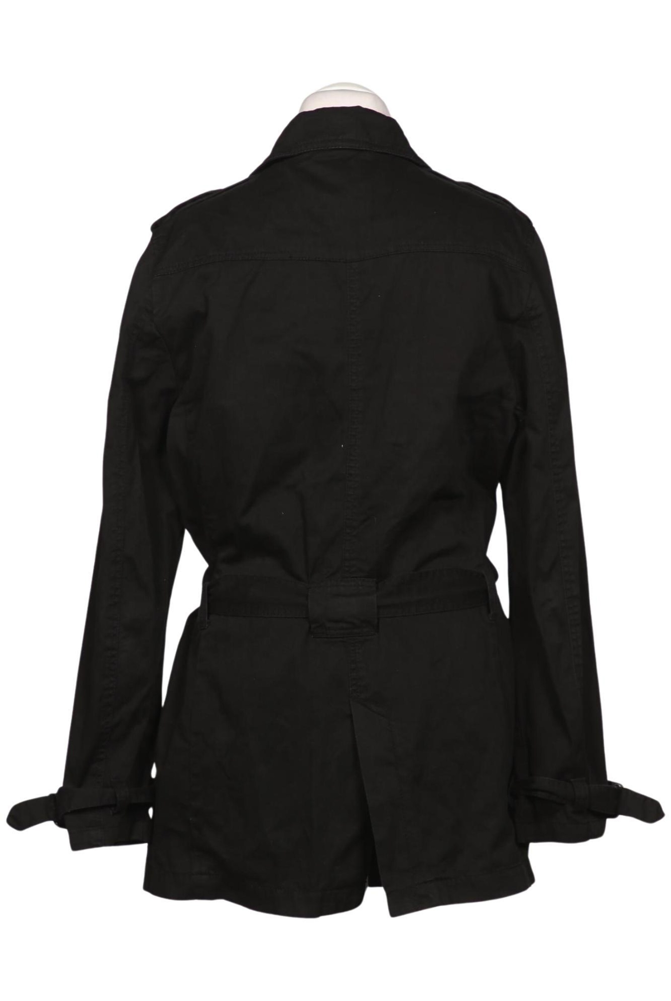 Bershka Mantel L in Schwarz