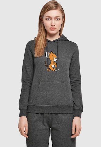 ABSOLUTE CULT Sweatshirt 'Tom & Jerry - Angry Mouse' in Grey: front
