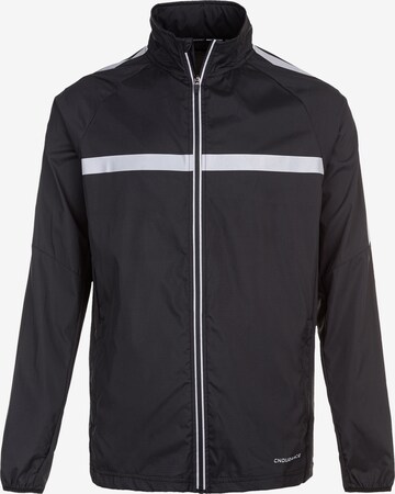 ENDURANCE Athletic Jacket in Black: front