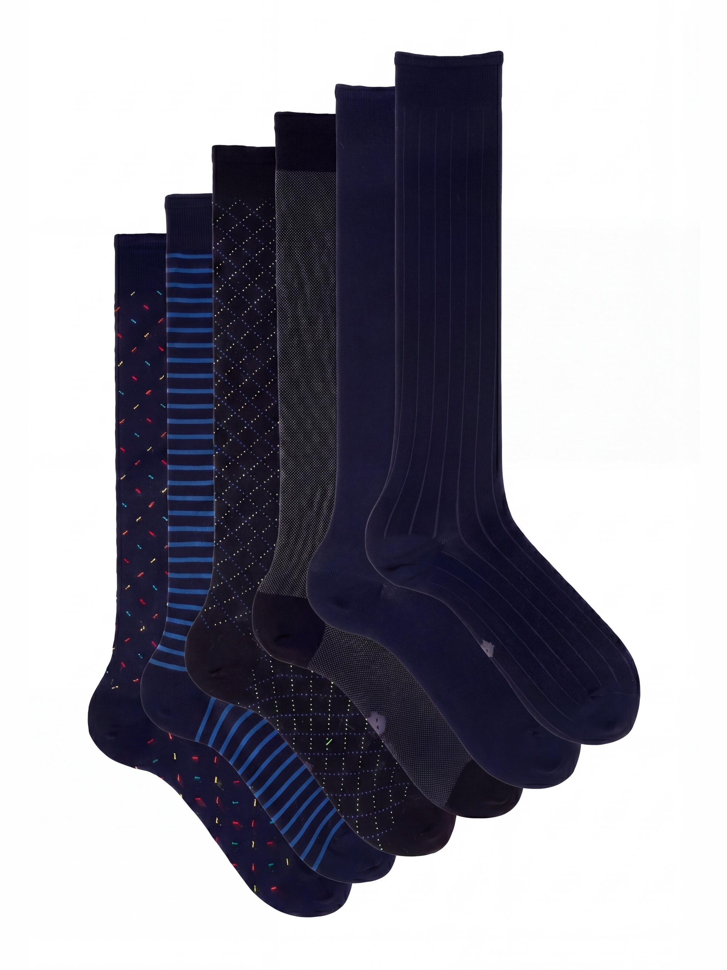 Ciocca - Calcetines hasta la rodilla en Mezcla de colores: frente