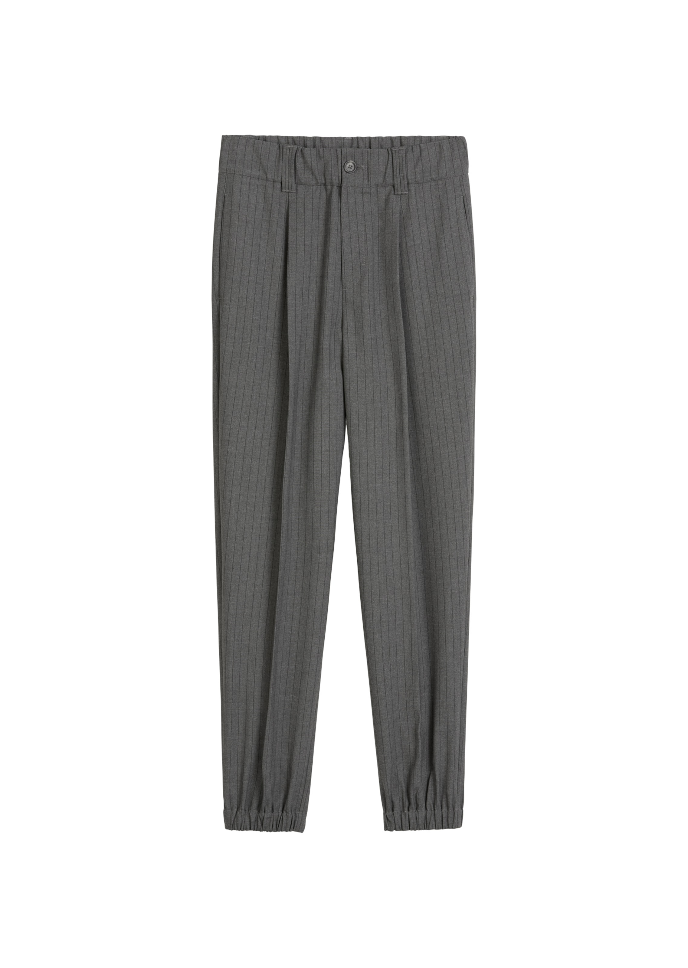 Marc O'Polo DENIM Loose fit Pleat-Front Pants in Grey: front