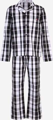 Tommy Jeans Pyjama lang in Zwart: voorkant
