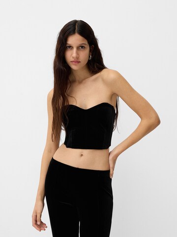 Bershka Top in Schwarz: Vorderseite