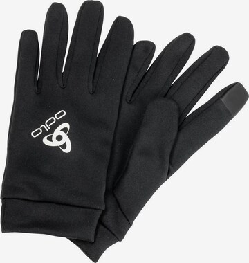 ODLO Athletic Gloves in Black: front