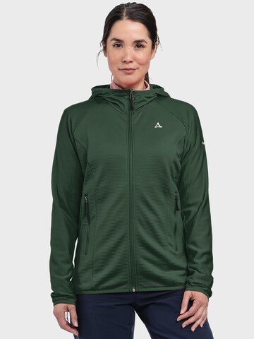 Schöffel Functionele fleece jas in Groen: voorkant