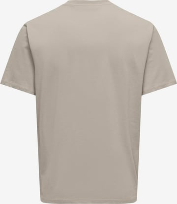 T-Shirt 'LEVI' Only & Sons en gris