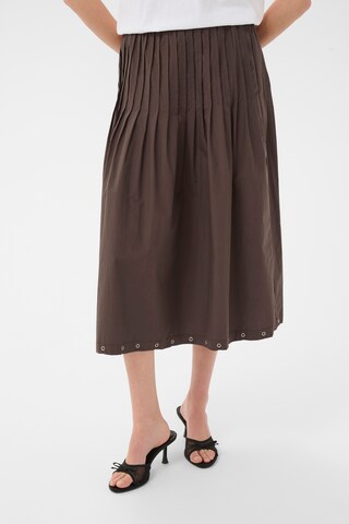 Jupe 'KBVicky' KAREN BY SIMONSEN en marron : devant