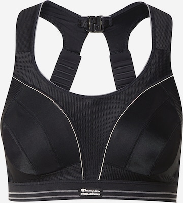 Reggiseno sportivo di SHOCK ABSORBER in nero: frontale