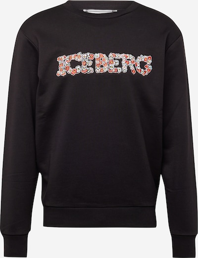 ICEBERG Sweatshirt in de kleur Hemelsblauw / Sering / Lichtrood / Zwart, Productweergave