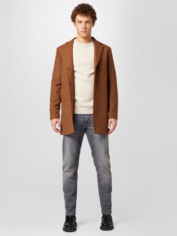 JACK & JONES Sweter 'KEEGAN' w kolorze beżowy